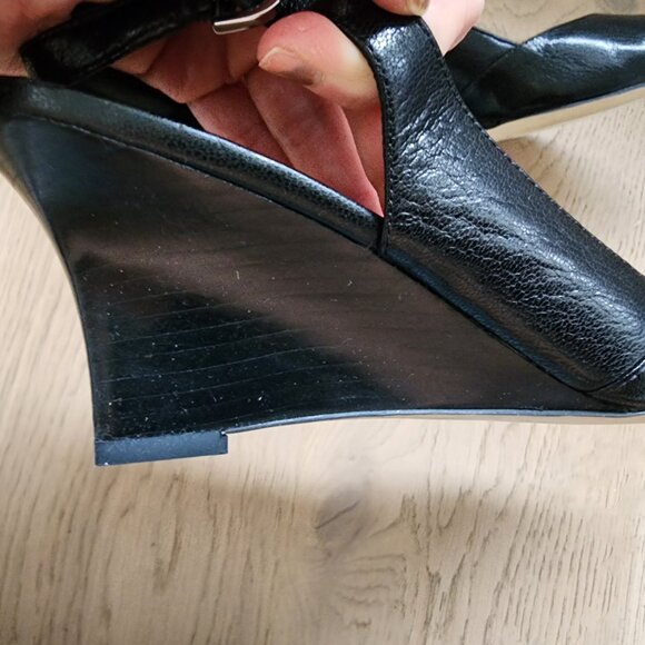 New Franco Sarto Size 7 Wedge Heel Sling Backs - Picture 4 of 15